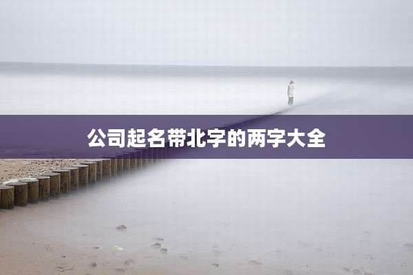 公司起名带北字的两字大全