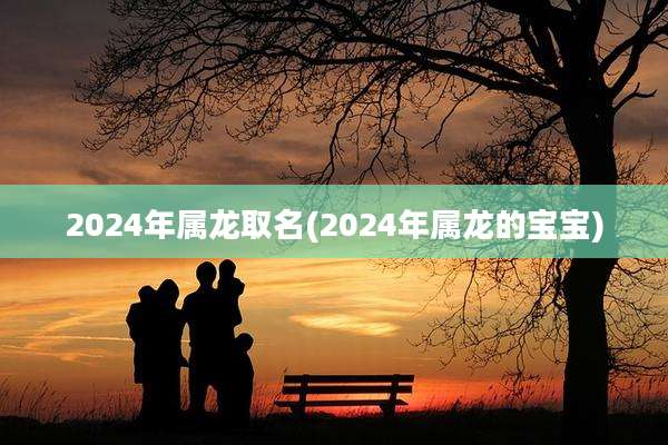 2024年属龙取名(2024年属龙的宝宝)