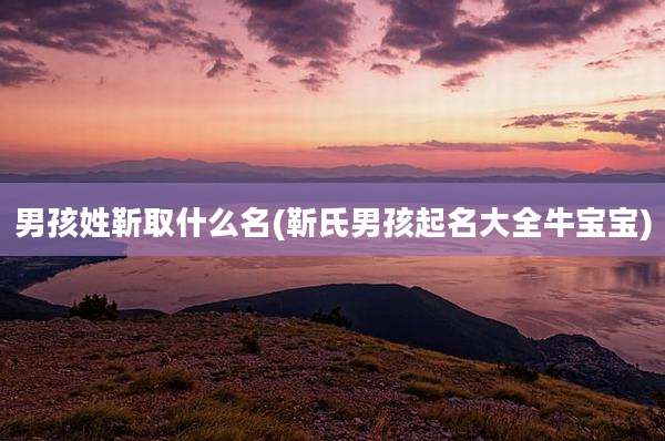 男孩姓靳取什么名(靳氏男孩起名大全牛宝宝)