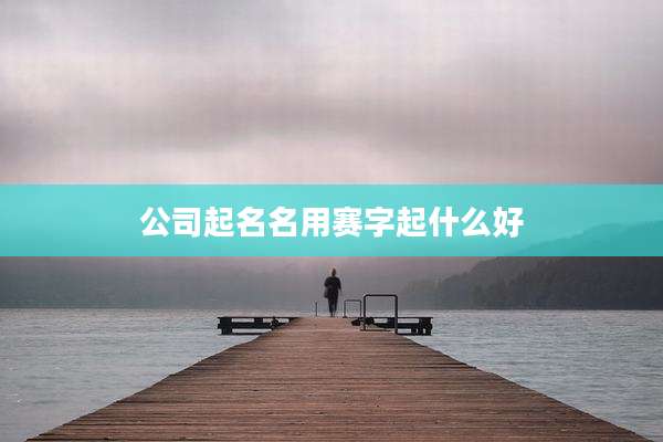 公司起名名用赛字起什么好