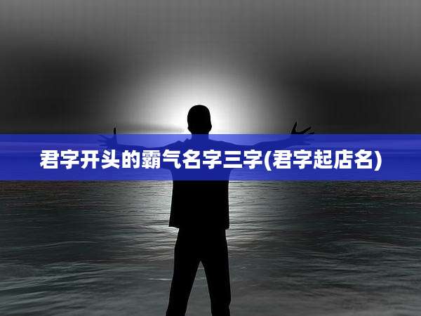 君字开头的霸气名字三字(君字起店名)