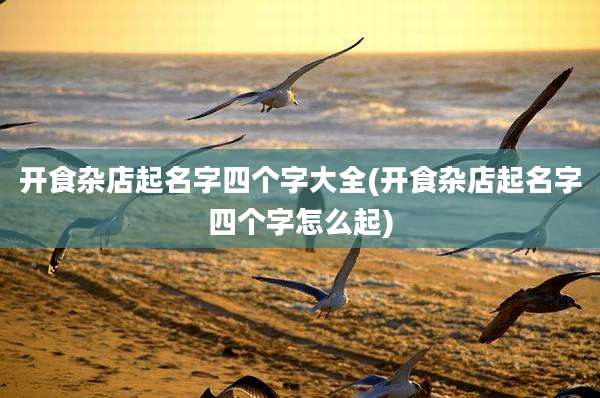 开食杂店起名字四个字大全(开食杂店起名字四个字怎么起)