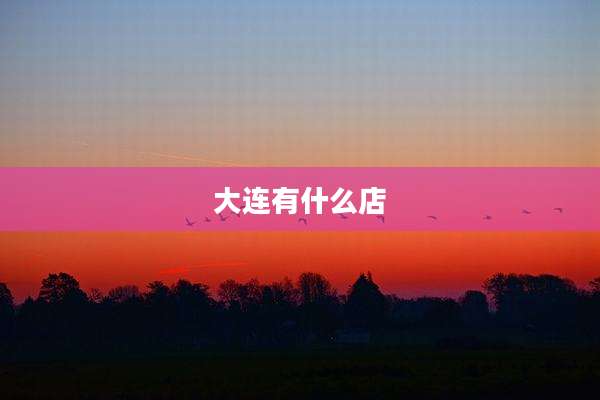 大连有什么店