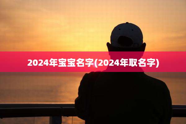 2024年宝宝名字(2024年取名字)