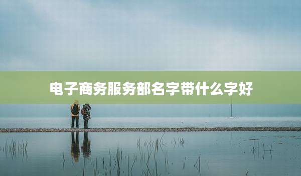 电子商务服务部名字带什么字好
