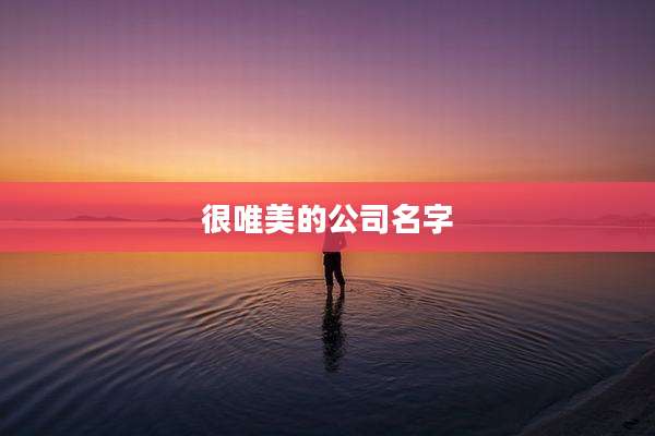 很唯美的公司名字