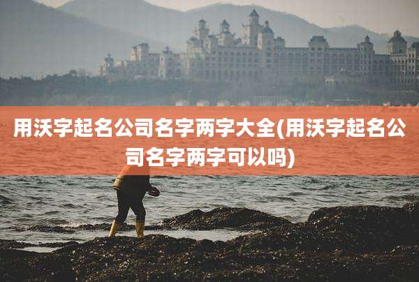 用沃字起名公司名字两字大全(用沃字起名公司名字两字可以吗)