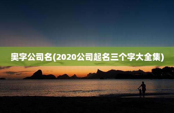 奥字公司名(2020公司起名三个字大全集)