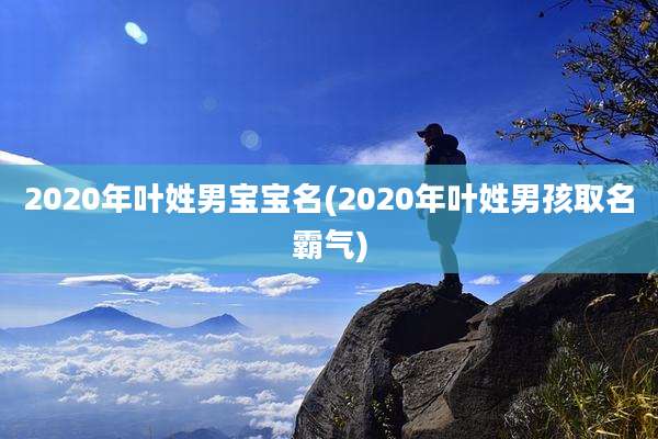 2020年叶姓男宝宝名(2020年叶姓男孩取名霸气)