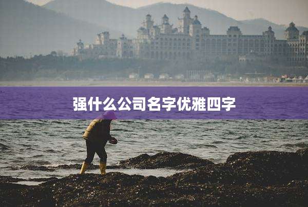 强什么公司名字优雅四字