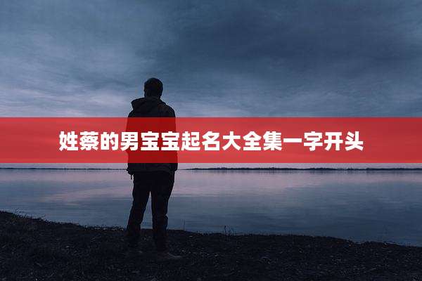 姓蔡的男宝宝起名大全集一字开头