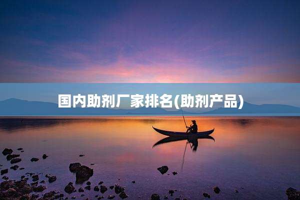 国内助剂厂家排名(助剂产品)