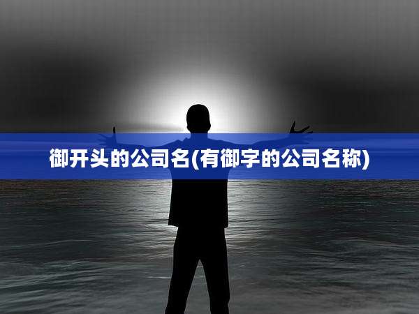 御开头的公司名(有御字的公司名称)
