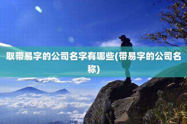 取带易字的公司名字有哪些(带易字的公司名称)