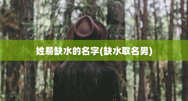 姓易缺水的名字(缺水取名男)