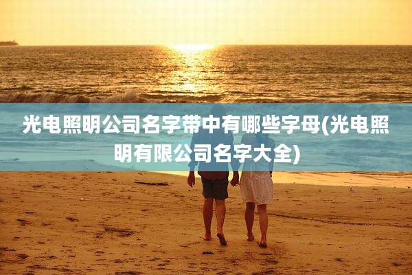 光电照明公司名字带中有哪些字母(光电照明有限公司名字大全)