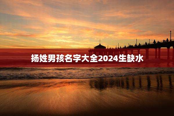 扬姓男孩名字大全2024生缺水
