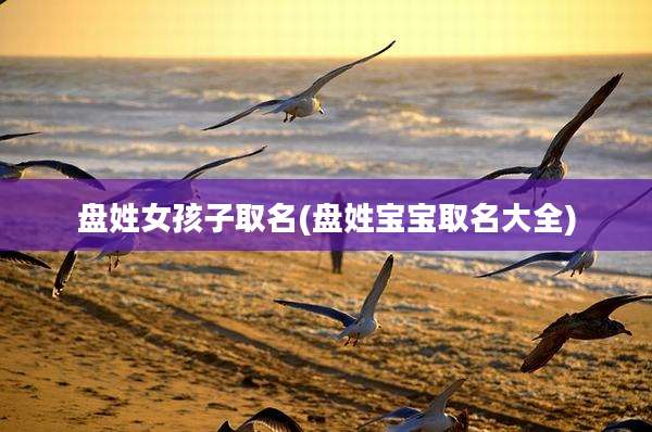 盘姓女孩子取名(盘姓宝宝取名大全)