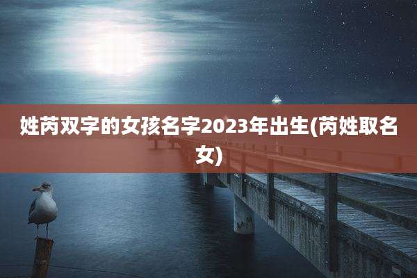 姓芮双字的女孩名字2023年出生(芮姓取名女)