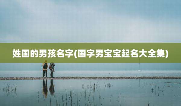 姓国的男孩名字(国字男宝宝起名大全集)