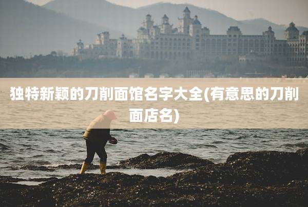独特新颖的刀削面馆名字大全(有意思的刀削面店名)