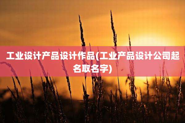 工业设计产品设计作品(工业产品设计公司起名取名字)