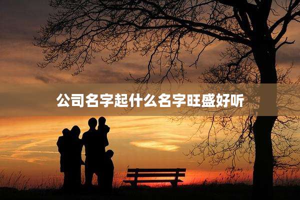 公司名字起什么名字旺盛好听