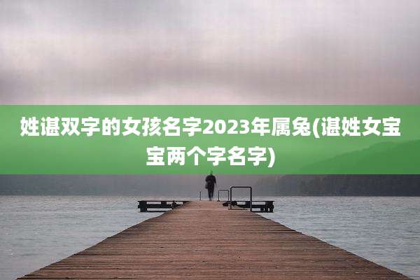 姓谌双字的女孩名字2023年属兔(谌姓女宝宝两个字名字)
