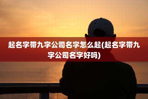 起名字带九字公司名字怎么起(起名字带九字公司名字好吗)
