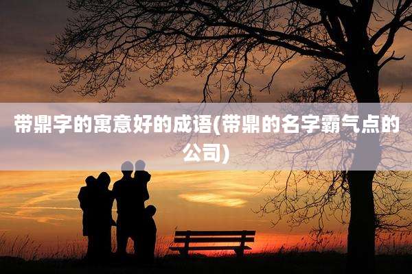 带鼎字的寓意好的成语(带鼎的名字霸气点的公司)