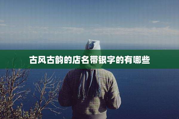 古风古韵的店名带银字的有哪些