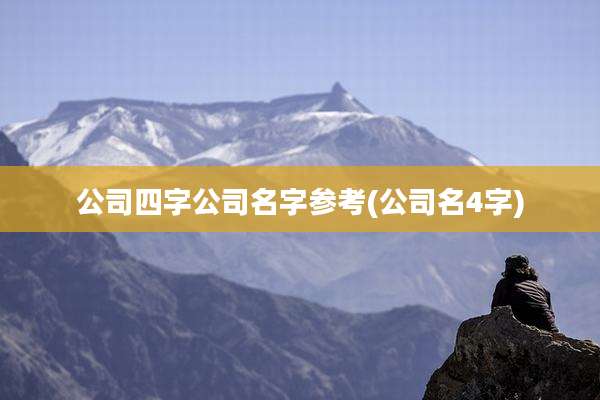 公司四字公司名字参考(公司名4字)