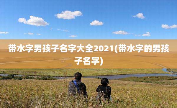 带水字男孩子名字大全2021(带水字的男孩子名字)