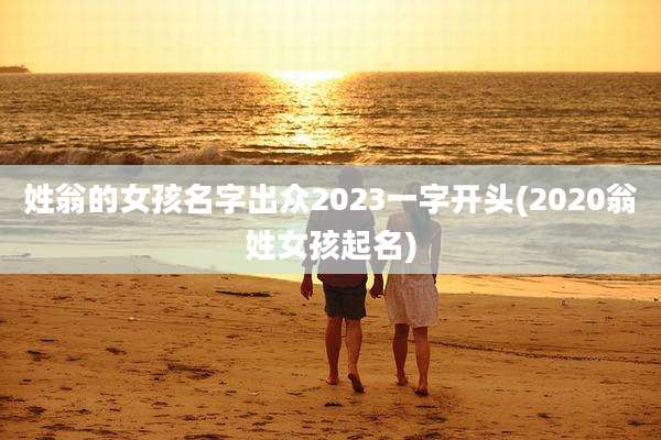 姓翁的女孩名字出众2023一字开头(2020翁姓女孩起名)