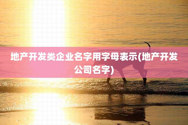 地产开发类企业名字用字母表示(地产开发公司名字)