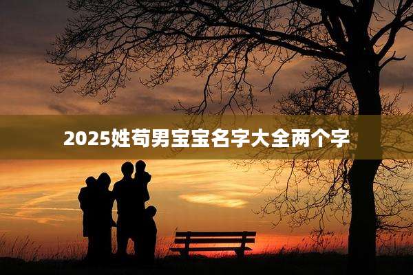 2025姓苟男宝宝名字大全两个字