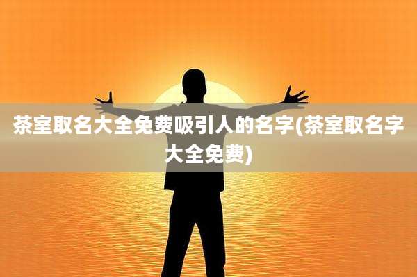 茶室取名大全免费吸引人的名字(茶室取名字大全免费)