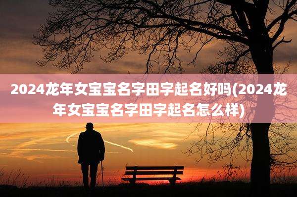 2024龙年女宝宝名字田字起名好吗(2024龙年女宝宝名字田字起名怎么样)