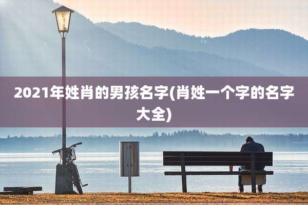 2021年姓肖的男孩名字(肖姓一个字的名字大全)