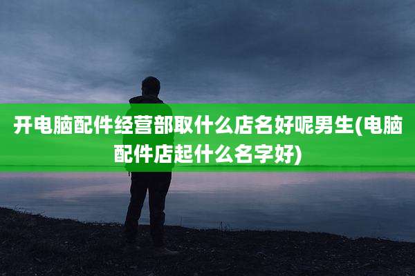 开电脑配件经营部取什么店名好呢男生(电脑配件店起什么名字好)
