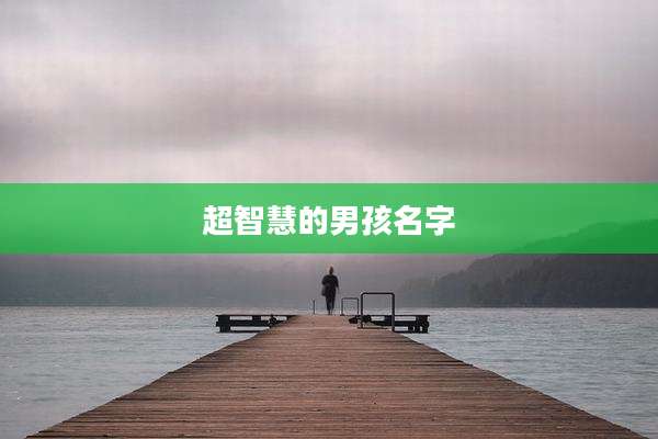 超智慧的男孩名字