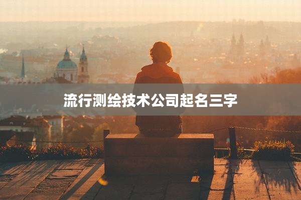 流行测绘技术公司起名三字