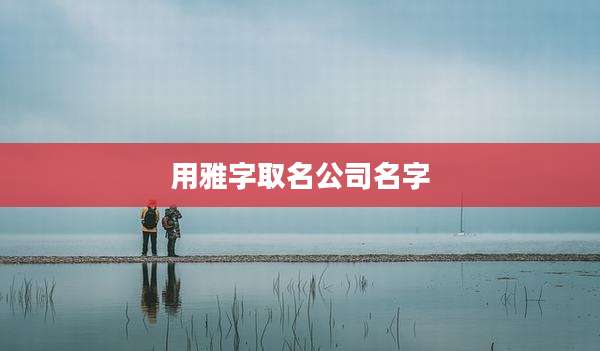 用雅字取名公司名字