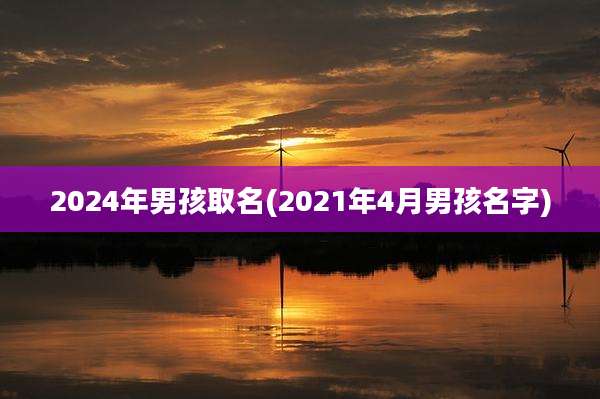 2024年男孩取名(2021年4月男孩名字)