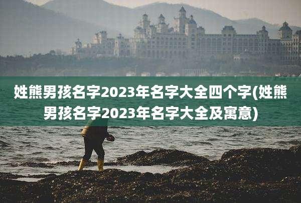 姓熊男孩名字2023年名字大全四个字(姓熊男孩名字2023年名字大全及寓意)
