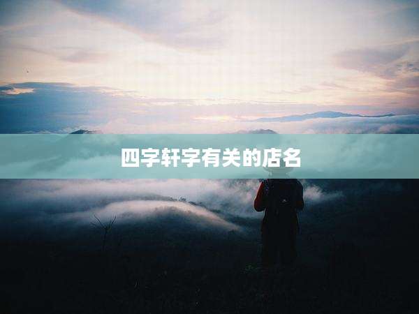 四字轩字有关的店名