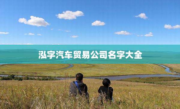 泓字汽车贸易公司名字大全