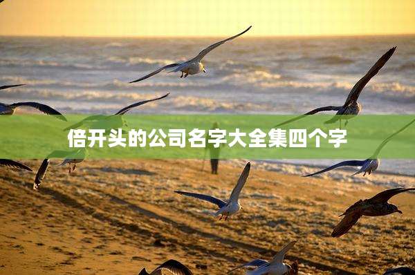 倍开头的公司名字大全集四个字