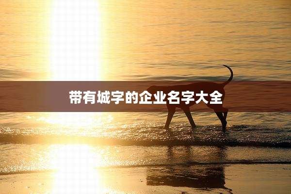 带有城字的企业名字大全