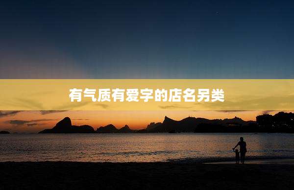 有气质有爱字的店名另类